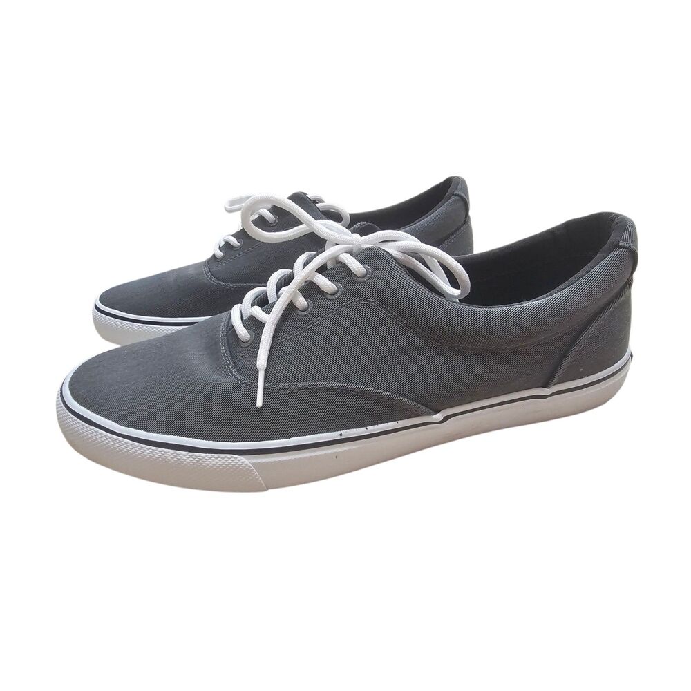 Izod Rangley Men's Canvas Memory Foam Sneaker Gray 12